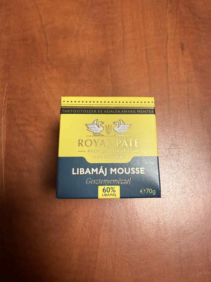 Royal Paté - libamáj mousse gesztenyemézzel